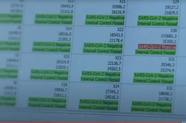 27-minute detection of SARS-CoV-2 STEP 4 Plate-read-out